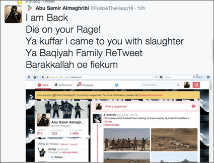 Recently suspended profile - Abu Samir Al-Maghribi